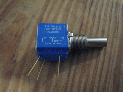 1 Bourn Resistor, Variable, 100K Ohm 10 turn