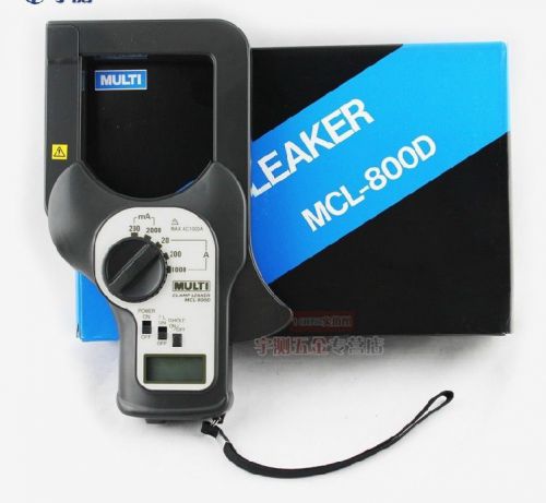 Digital (multi )mcl-800d clamp tester with 200ma - 1000a 5ranges  ct  / 80mm? ct for sale