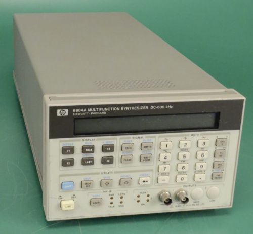 Hewlett Packard HP 8904A Multifunction Synthesizer DC-600 KHz  Multi-Function