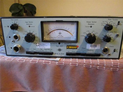 Bruel And Kjaer   **  2607   ** Wide Range Measuring Amplifier