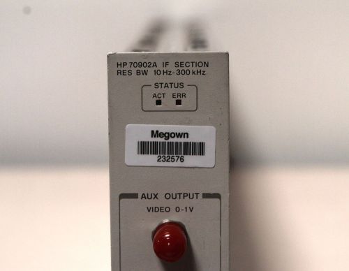Keysight / Agilent / HP 70902A IF Section Plug in Module for MMS Series