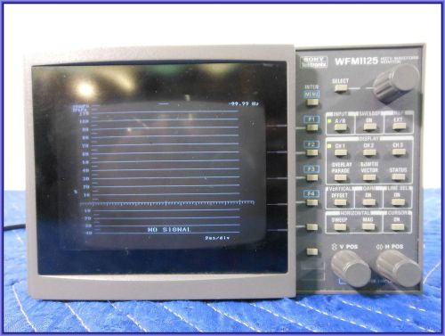 Sony tektronix wfm1125 hdtv waveform monitor wfm 1125- free u.s. shipping!!! for sale