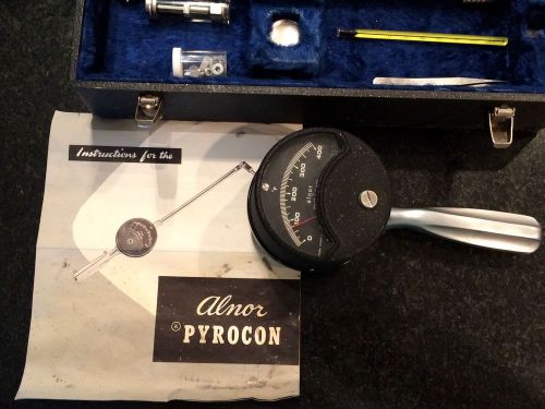 ALNOR PYROCON PYROMETER THERMOMETER TYPE 4000a 0-400 DEGREES WORKING
