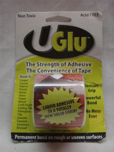 UGlu Adhesive Tape,  Lot of 2,  1&#034; x 5&#039;,  0-180 degrees (F),  MTR500,  NEW