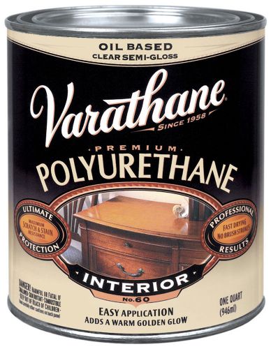 Varathane 242171 1 quart oil based clear semi gloss polyurethane for sale