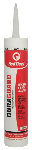 New Red Devil 0408 Kitchen &amp; Bath Siliconized Acrylic Caulk, Clear, 10.1-Ounce