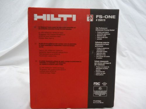 12 Hilti FS-One 259579  Firestop Sealant 10.1 ounce Tubes NEW