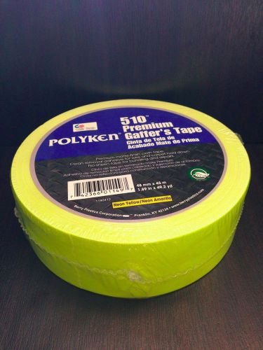Polyken 510 gaffers tape 2 inch - neon yellow for sale