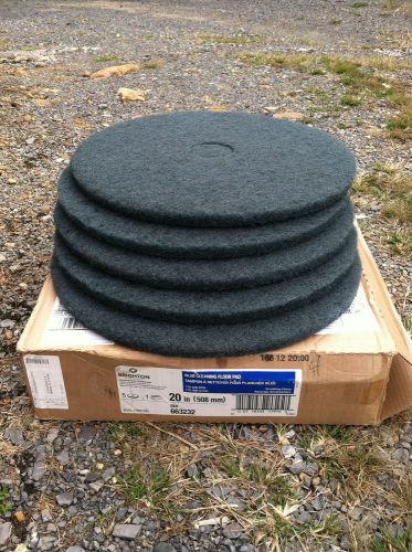 20&#034; Brighton Professional Blue Cleaning Floor Pad 663232 BRAND NEW CASE OF 5