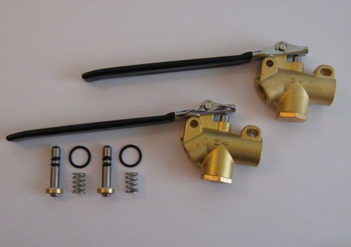 1200 psi brass angle valve with repair kit, set of 2 for sale