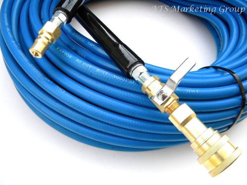 Carpet cleaning - 200&#039; high pressure (3000 psi) solution hose w/ shut-off for sale
