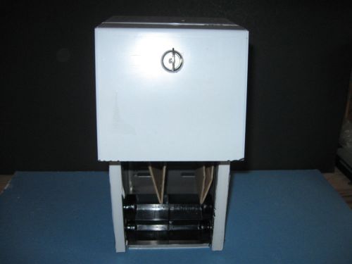 Small office restroom tissue holder/dispenser regular store size 2 roll lot #2