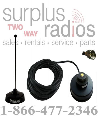 Black uhf magnet mount antenna kit motorola mobile cdm1550 m1225 xpr4350 pm400 for sale