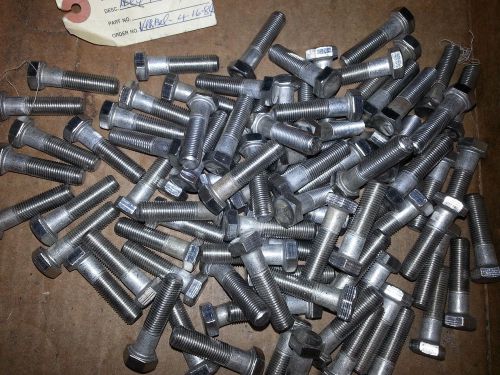Stainless steel hex cap bolts 3/8-24 x 1-1/2 inch lot of 88 for sale