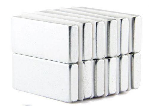10pcs 30mm x 10mm x 4mm Strong Block Cuboid Bar Magnets Rare Earth Neodymium N50