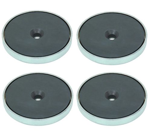 4 total 25 lb magnetic pull general purpose 50mm round magnet home office garage for sale