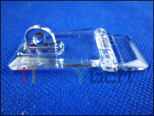 5pcs Rectangle Clear Acrylic Plastic Hasp Latch Plexiglass Hasp 55x25mm