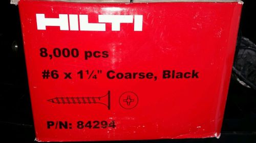 Hilti # 84294 8000 pcs     6 x 1-1\4 screws for sale