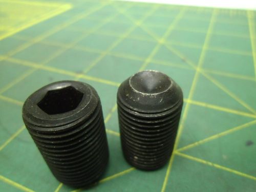 5/8-18 x 1&#034; socket set screws cup point (qty 2) #55939 for sale