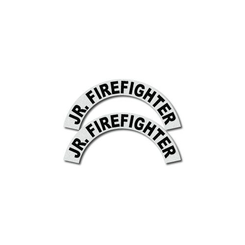 FIREFIGHTER HELMET DECALS FIRE HELMET STICKER - Crescents set - Jr. Firefighter