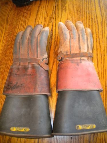 Salisbury class 2 type 1 lineman fire electrical glove set size 11 for sale