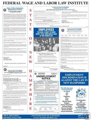 New Hampshire (NH) All-In-One Labor Law Poster