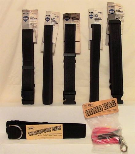 Uncle mike`s duty belts &amp; ripp restraints velcro nylon web police tactical 7 pcs for sale