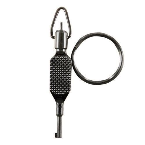 Zt 9p flat knurl swivel key polymer handcuff key for sale