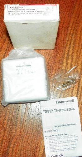 NOS Honeywell White 1 Heat Stage 24 VOLT Thermostat Heating Only - T812A1010