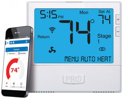 Pro1 iaq t855i wi-fi 4h/2c programmable iphone android thermostat for sale
