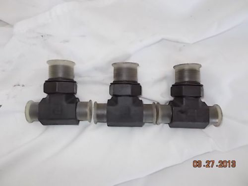 Three parker 8-8-12 s5olo-s str branch tee hydraulic fitting jd case ford cat ih for sale