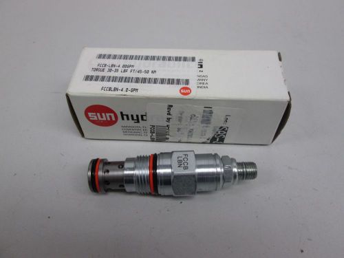 New sun hydraulics fccb-lbn flow control cartridge 4gpm hydraulic valve d268245 for sale