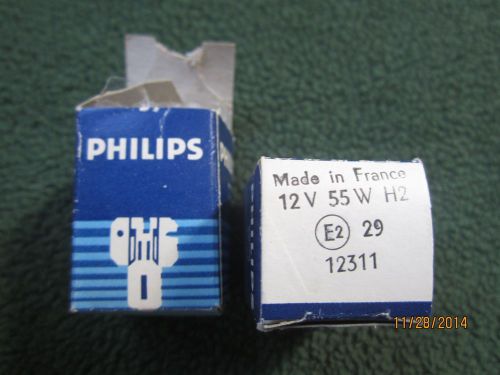 Lot of 2 Philips H2 bulb New Old Stock, College Science Lab Surplus