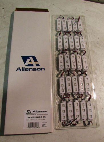 Lot of (12) Allanson ACLW-RGB3 25 LED Emitter Modules for RGB/DMX System