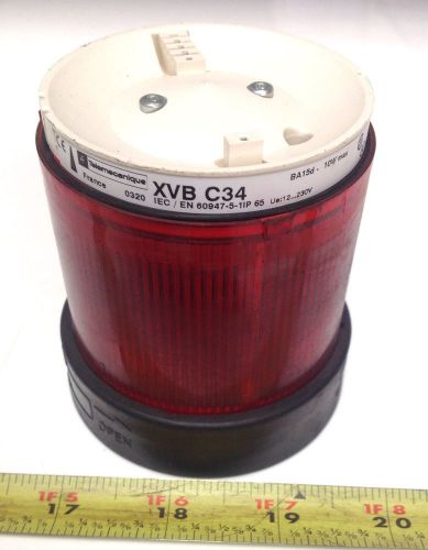 Telemecanique 10w led red stack light xvb c34 for sale