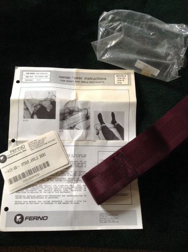 NOS Ferno Ankle Straps Part 415-AR / 031308900 For Ankle and Wrist Restraints