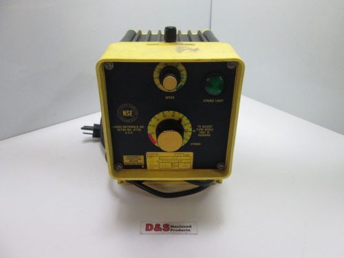 LMI Milton Roy D131-26S Metering Pump, Max Output 192 GPD, Max Press 60 PSI