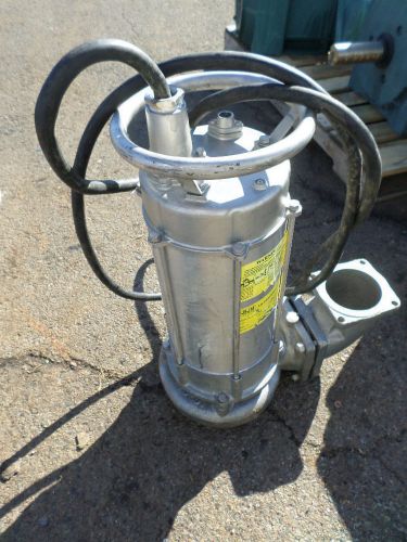 BJM JX75CHSS SUBMERSIBLE PUMP, STAINLESS, 460V, 3 PH, 15 A, RPM 3450, USED