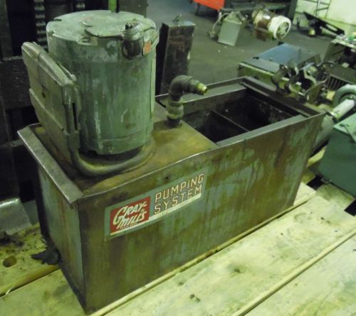 Gray mills superflo coolant pump &amp; tank unit, mod# x11tn33f jic, 230/460v, used for sale