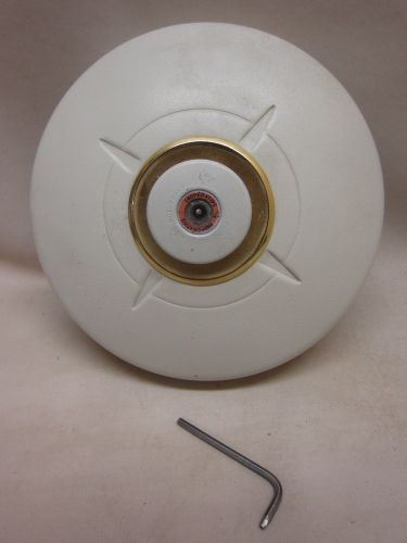 Vintage wind up heat detector fire alarm bell masterguard mg 50ft with key for sale