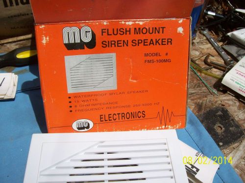 FLUSH MOUNT SIREN SPEAKER FMS-100MG MG ELECTRONICS