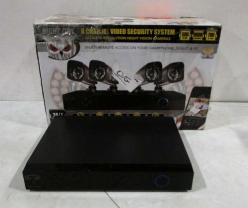Night owl 8-channel video security system 500gb 4 cameras for sale