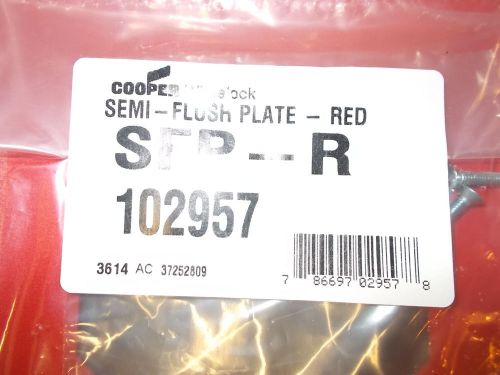 wheelock sfp-r semi flush plate new!!!