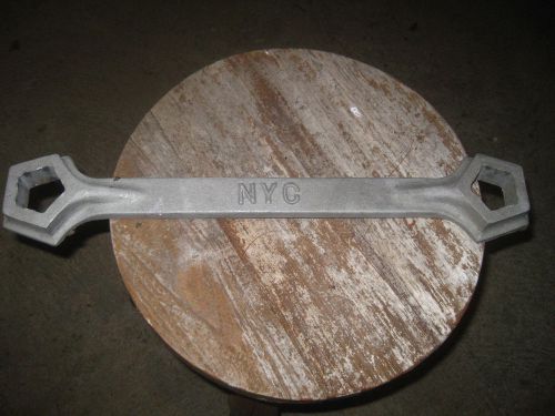 Vintage fire hydrant wrench (aluninum) new york tool nyc fire dept fdny for sale