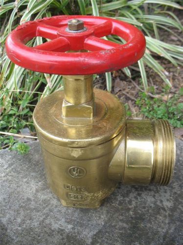 New Old Stock Solid Brass Fire Hose Valve Fire truck Hydrant USA