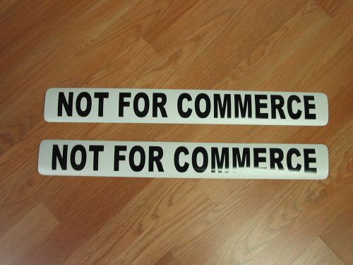 *SPECIAL* Lot of 4 pair NOT FOR COMMERCE Magnetic signs