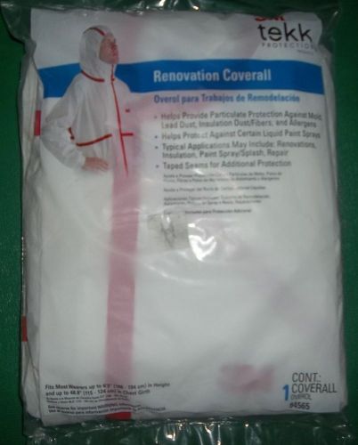 3M TEKK PROTECTION RENOVATION COVERALL NEW 1 SUIT TAPED SEAMS