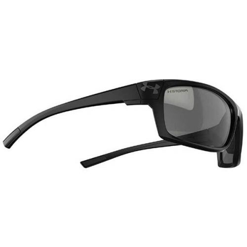 Under armour 8630062-000008 keepz storm shiny black rubber gray polarized lens for sale