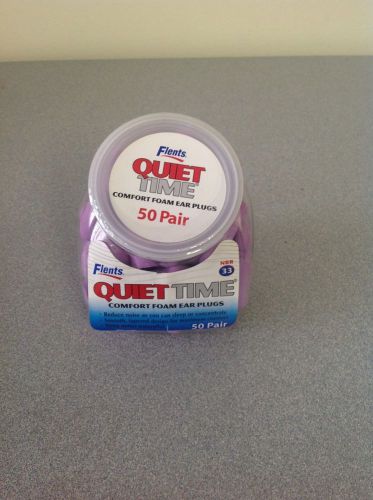 Flents Quiet Time Comfort Foam Ear Plugs - 50 Pair - NRR33 (FREE SHIPPING)