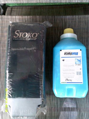 Blueforce hand cleaner (2,000ml soft bottle) by stoko - 33540sk plus dispenser for sale
